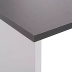 vidaXL Table de bar Table haute Table de bistrot pour cuisine avec 2 plateaux de table