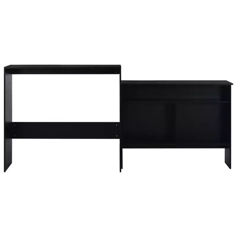 vidaXL Table de bar Table haute Table de bistrot pour cuisine avec 2 plateaux de table