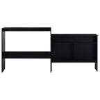 vidaXL Table de bar Table haute Table de bistrot pour cuisine avec 2 plateaux de table
