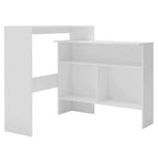vidaXL Table de bar Table haute Table de bistrot pour cuisine avec 2 plateaux de table