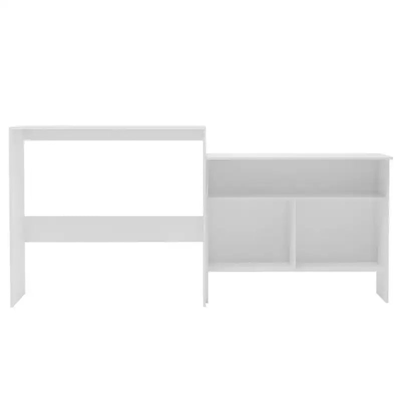 vidaXL Table de bar Table haute Table de bistrot pour cuisine avec 2 plateaux de table