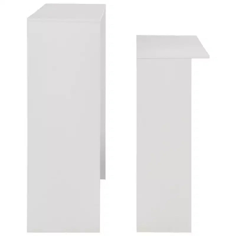 vidaXL Table de bar Table haute Table de bistrot pour cuisine avec 2 plateaux de table