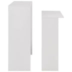 vidaXL Table de bar Table haute Table de bistrot pour cuisine avec 2 plateaux de table