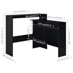 vidaXL Table de bar Table haute Table de bistrot pour cuisine avec 2 plateaux de table