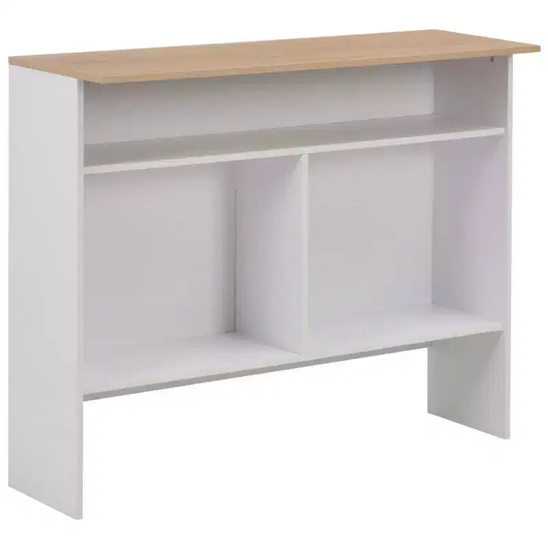 vidaXL Table de bar Table haute Table de bistrot pour cuisine avec 2 plateaux de table