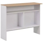 vidaXL Table de bar Table haute Table de bistrot pour cuisine avec 2 plateaux de table