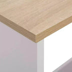 vidaXL Table de bar Table haute Table de bistrot pour cuisine avec 2 plateaux de table