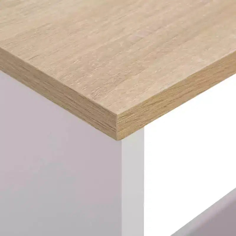 vidaXL Table de bar Table haute Table de bistrot pour cuisine avec 2 plateaux de table