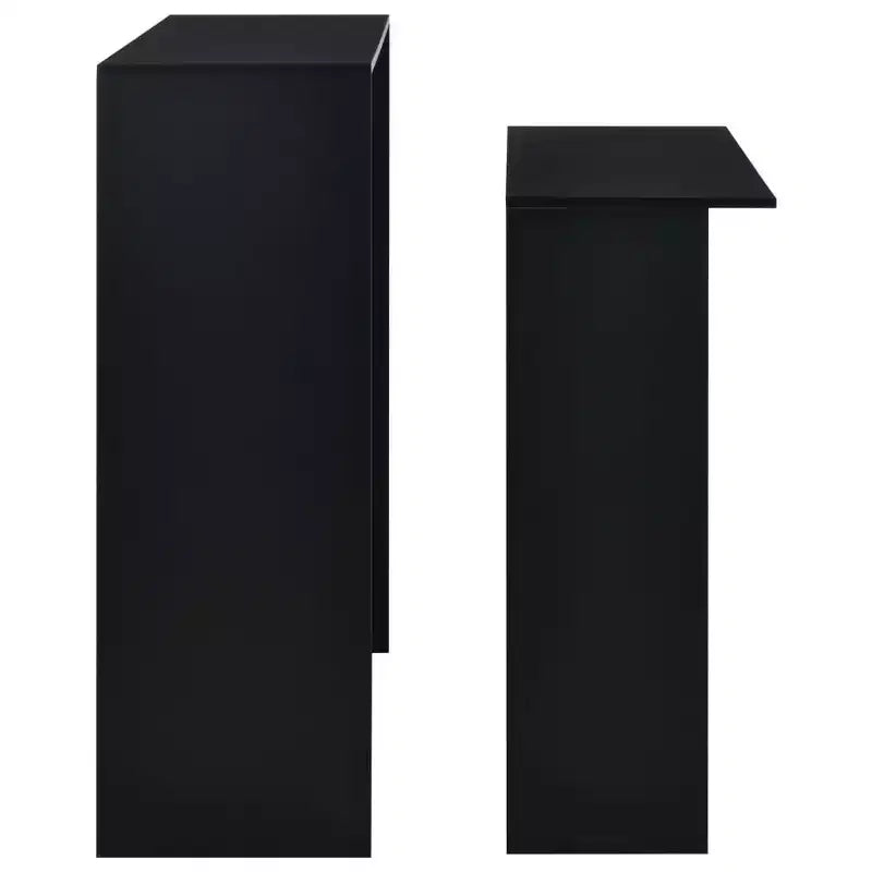 vidaXL Table de bar Table haute Table de bistrot pour cuisine avec 2 plateaux de table