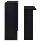 vidaXL Table de bar Table haute Table de bistrot pour cuisine avec 2 plateaux de table