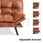Dyonery Canapé-lit Futon Convertible 71", Canapé Futon Confortable, Canapé-lit Inclinable en Mousse à Mémoire de Forme pour Salon, Bureau, Appartement