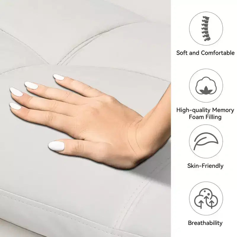 Dyonery Canapé-lit Futon Convertible 71", Canapé Futon Confortable, Canapé-lit Inclinable en Mousse à Mémoire de Forme pour Salon, Bureau, Appartement