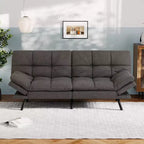 Dyonery 71 Convertible Futon Sofa Bed,Comfy Futon Couch,Memory Foam Reclining Sleeper Sofa Bed for Living Room,Office,Apartment
