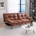 Dyonery Canapé-lit Futon Convertible 71", Canapé Futon Confortable, Canapé-lit Inclinable en Mousse à Mémoire de Forme pour Salon, Bureau, Appartement