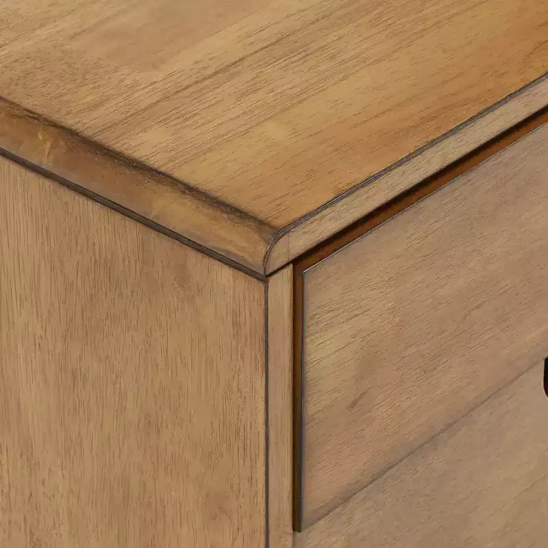 Camryn Oak Finish 2-Drawer Nightstand - Oak - iNSPIRE Q