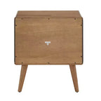 Camryn Oak Finish 2-Drawer Nightstand - Oak - iNSPIRE Q