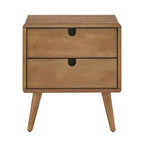 Camryn Oak Finish 2-Drawer Nightstand - Oak - iNSPIRE Q