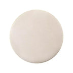 Pouf rond rembourré en tissu Gillian – Doré/beige – iNSPIRE Q
