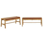 Abstergo Modern Scandinavian Wood Finish Bench - iNSPIRE Q