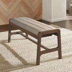 Abstergo Modern Scandinavian Wood Finish Bench - iNSPIRE Q