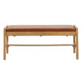Abstergo Modern Scandinavian Wood Finish Bench - iNSPIRE Q