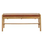 Abstergo Modern Scandinavian Wood Finish Bench - iNSPIRE Q