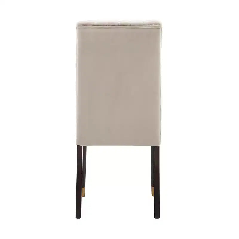 Chaises de salle à manger Pruett Velvet Channel Back (lot de 2) - iNSPIREQ