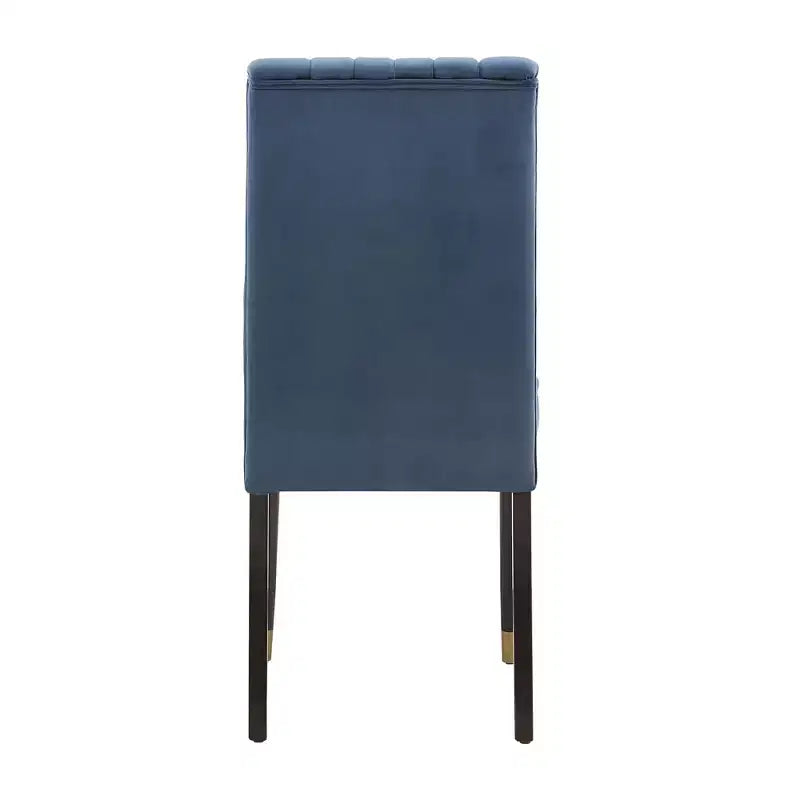 Chaises de salle à manger Pruett Velvet Channel Back (lot de 2) - iNSPIREQ
