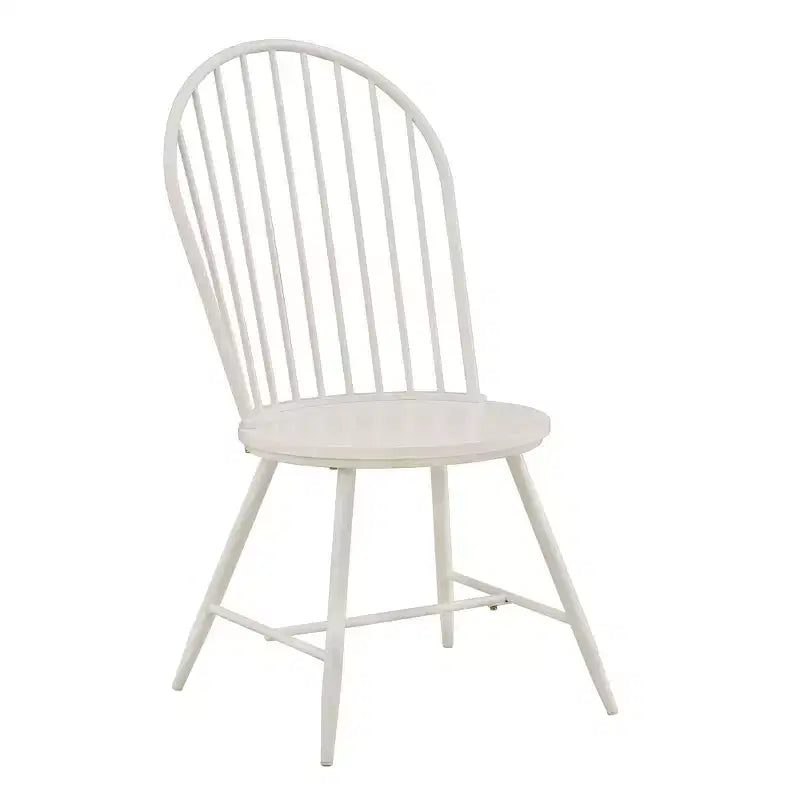 Chaise d'appoint en métal Norfolk Hoop High Back Windsor avec siège en bois (lot de 2) - iNSPIREQ