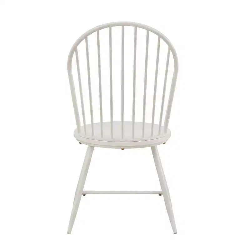 Chaise d'appoint en métal Norfolk Hoop High Back Windsor avec siège en bois (lot de 2) - iNSPIREQ