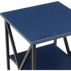 Table d'appoint rectangulaire en métal HomeStock 1 pièce