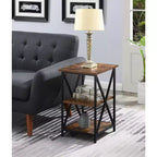Table d'appoint rectangulaire en métal HomeStock 1 pièce
