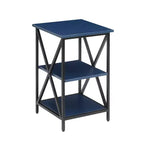 Table d'appoint rectangulaire en métal HomeStock 1 pièce