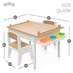 Milliard 2-in-1 Kids Art Table and Chair Set