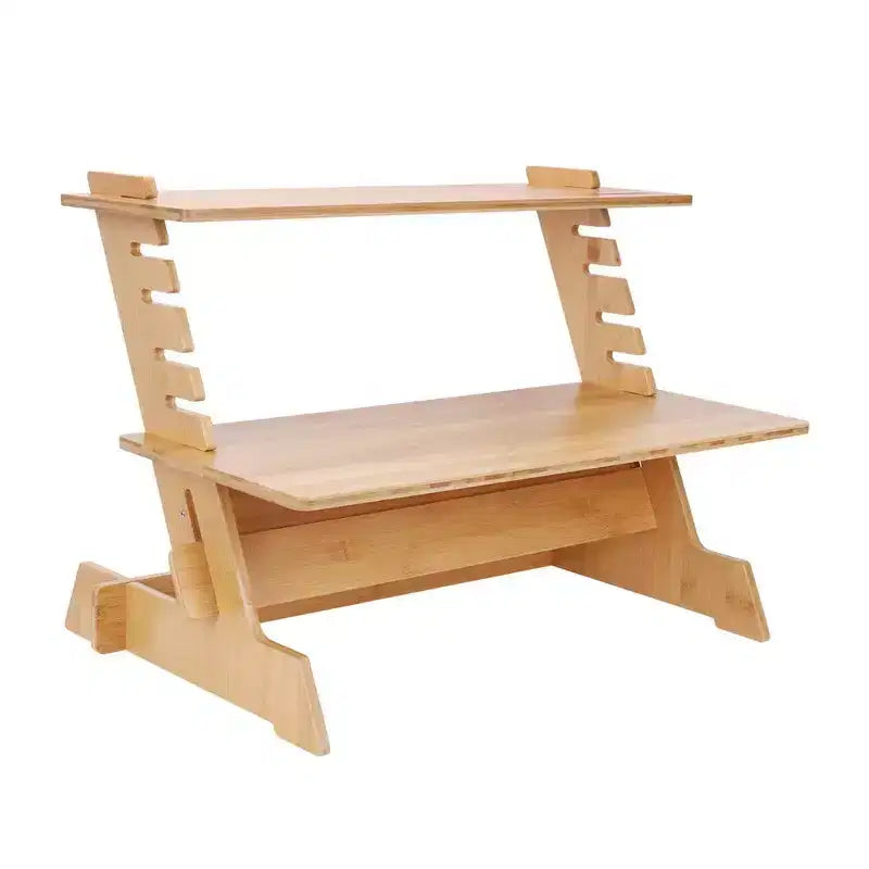Home Collection 22 Inch Adjustable Bamboo Standing Desk Converter