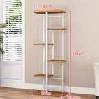 Support de Plante Intérieur Extérieur, Étagère d'Angle Haute à 4 Niveaux pour Plantes, Étagère Haute en Métal Multi-Niveaux pour Plantes, Présentoir pour Patio Jardin