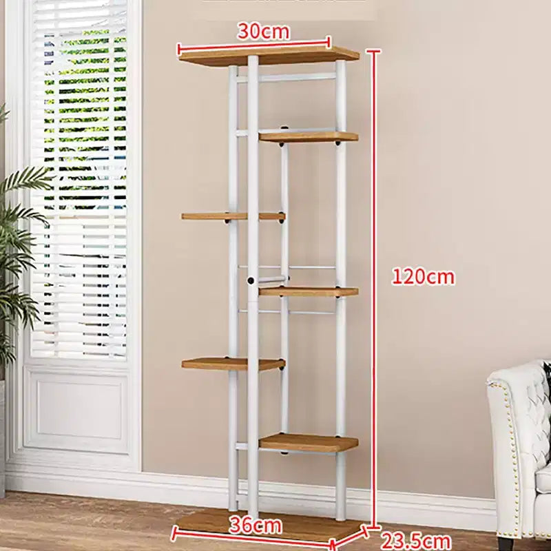 Support de Plante Intérieur Extérieur, Étagère d'Angle Haute à 4 Niveaux pour Plantes, Étagère Haute en Métal Multi-Niveaux pour Plantes, Présentoir pour Patio Jardin