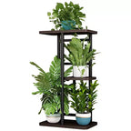 Support de Plante Intérieur Extérieur, Étagère d'Angle Haute à 4 Niveaux pour Plantes, Étagère Haute en Métal Multi-Niveaux pour Plantes, Présentoir pour Patio Jardin