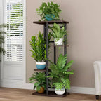 Support de Plante Intérieur Extérieur, Étagère d'Angle Haute à 4 Niveaux pour Plantes, Étagère Haute en Métal Multi-Niveaux pour Plantes, Présentoir pour Patio Jardin