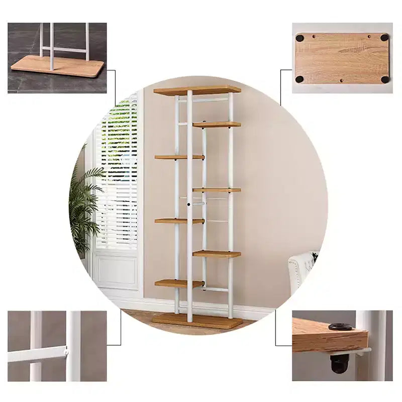 Support de Plante Intérieur Extérieur, Étagère d'Angle Haute à 4 Niveaux pour Plantes, Étagère Haute en Métal Multi-Niveaux pour Plantes, Présentoir pour Patio Jardin
