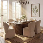 Christopher Knight Home Wichai Modern 7 Piece Wooden and Metal Dining Set with Upholstered Chairs