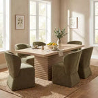 Christopher Knight Home Wichai Modern 7 Piece Wooden and Metal Dining Set with Upholstered Chairs