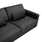 Causeuse moderne en tissu rembourré GDFStudio Garcia avec housses amovibles
