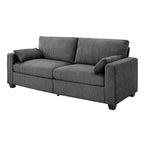 Causeuse moderne en tissu rembourré GDFStudio Garcia avec housses amovibles
