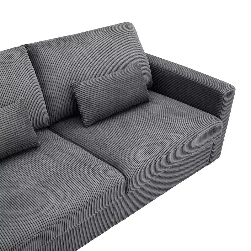 Causeuse moderne en tissu rembourré GDFStudio Garcia avec housses amovibles
