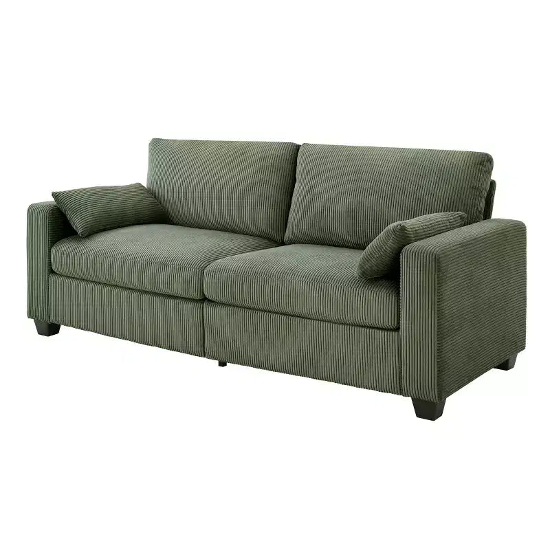 Causeuse moderne en tissu rembourré GDFStudio Garcia avec housses amovibles