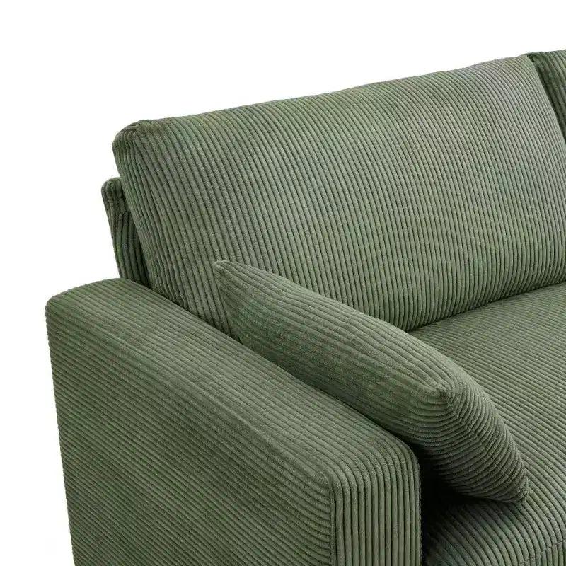 Causeuse moderne en tissu rembourré GDFStudio Garcia avec housses amovibles