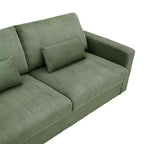 Causeuse moderne en tissu rembourré GDFStudio Garcia avec housses amovibles