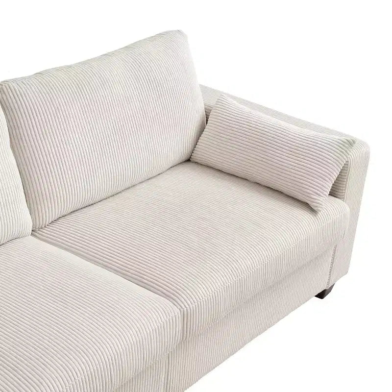 Causeuse moderne en tissu rembourré GDFStudio Garcia avec housses amovibles