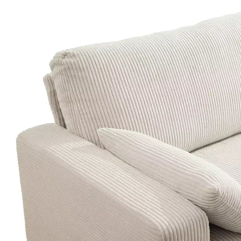 Causeuse moderne en tissu rembourré GDFStudio Garcia avec housses amovibles